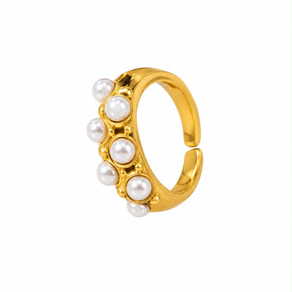 Pearl Chunky Ring (adjustable)