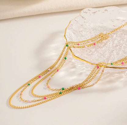 Elegant Multi Layered Necklace