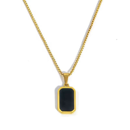 Solid Stone Necklace