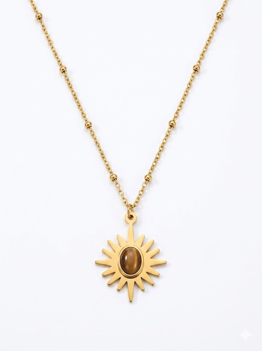 Sunflower necklace