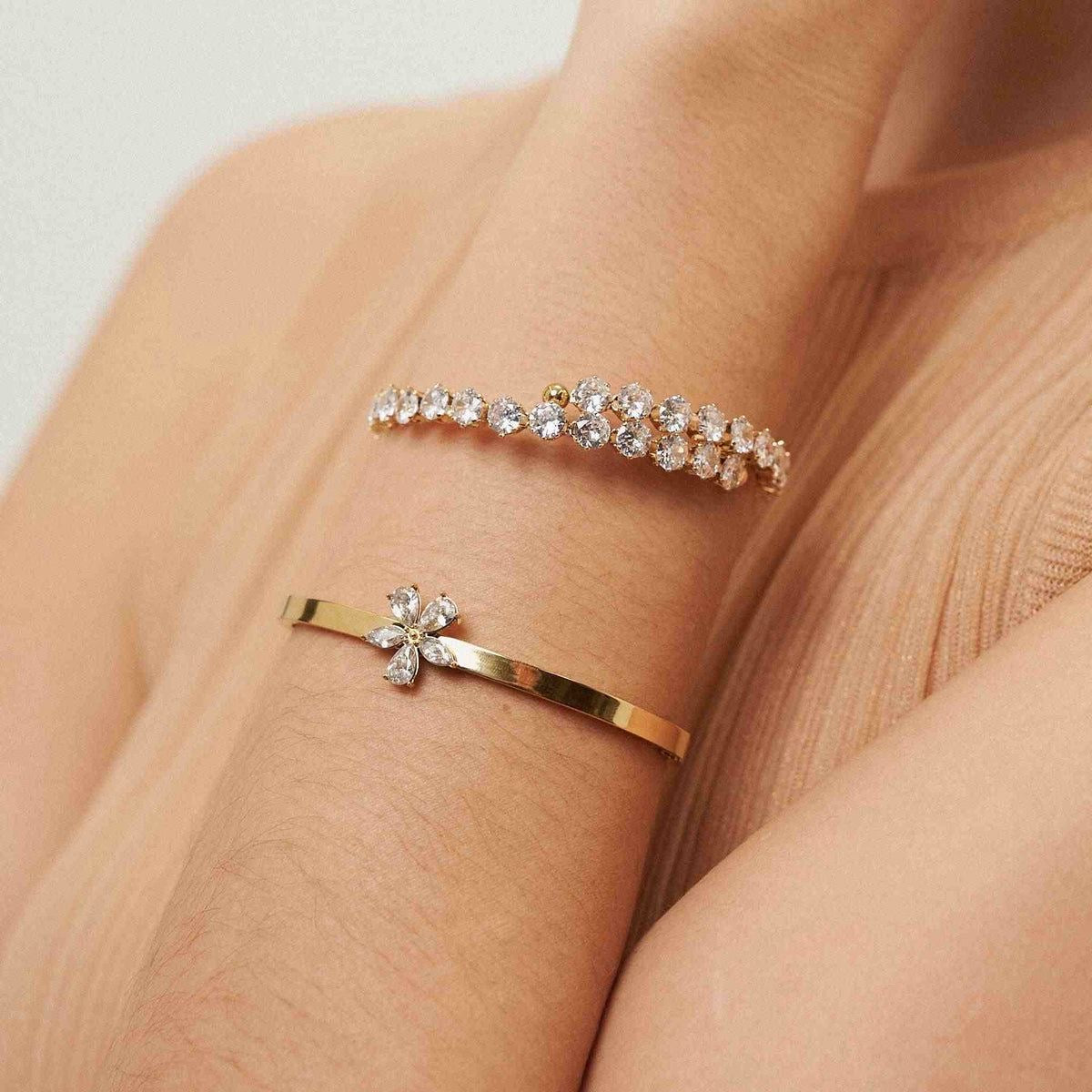 Zirconia  Wrap Tennis Bracelet