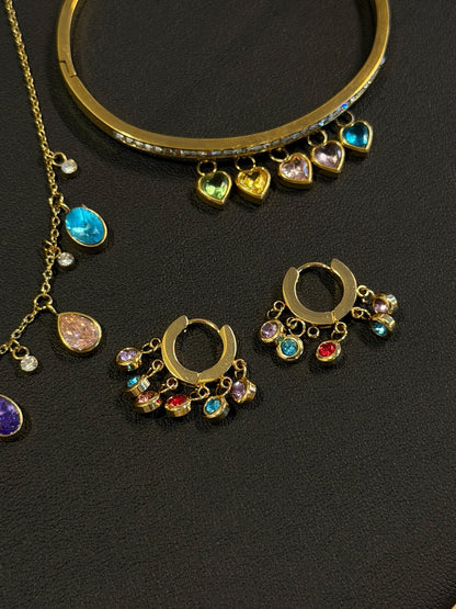 Multi Gemstone Set (adjustable Ring)