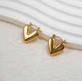 Heart studs