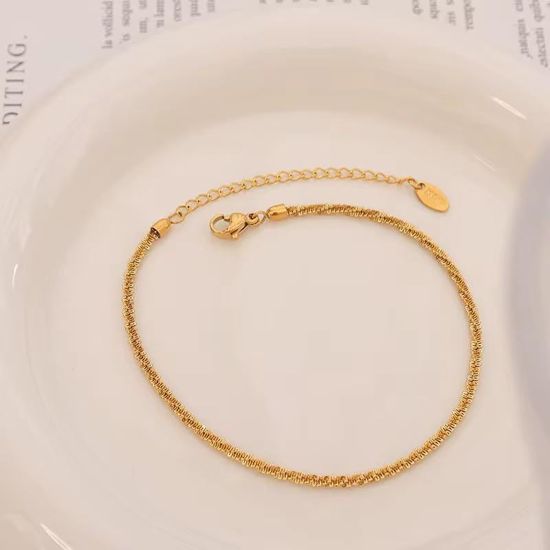 Golden Plain Bracelet