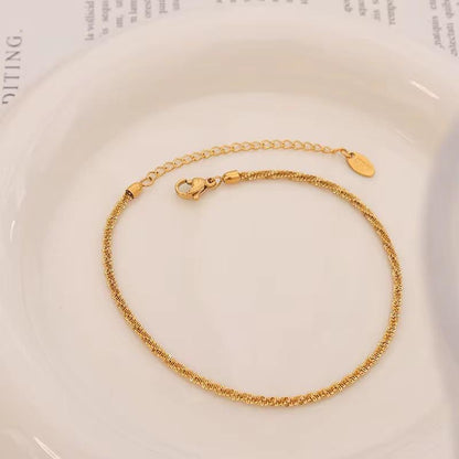 Golden Plain Bracelet