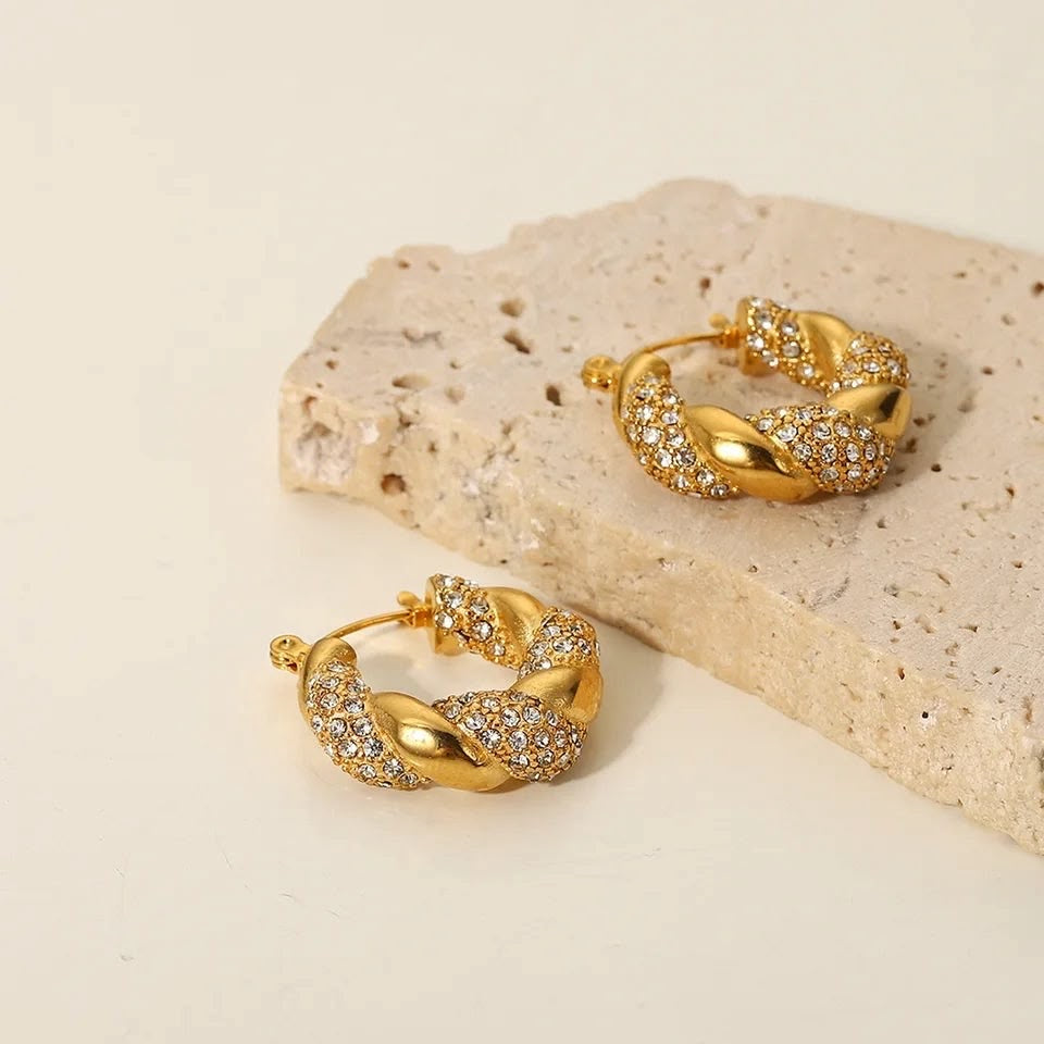 Chunky Stoned Earring