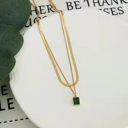 Emerald Layered Necklace