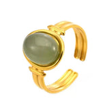 Natural Stone Adjustable Ring