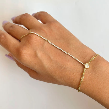 Hand Chain Stoned