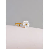 Flower adjectable ring