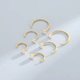 New  one stone nose ring