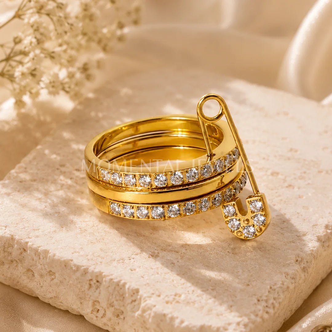 Safety pin  ring