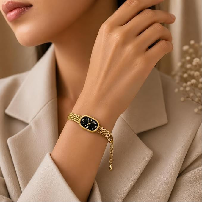 Mesh Clock Bracelet