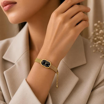 Mesh Clock Bracelet