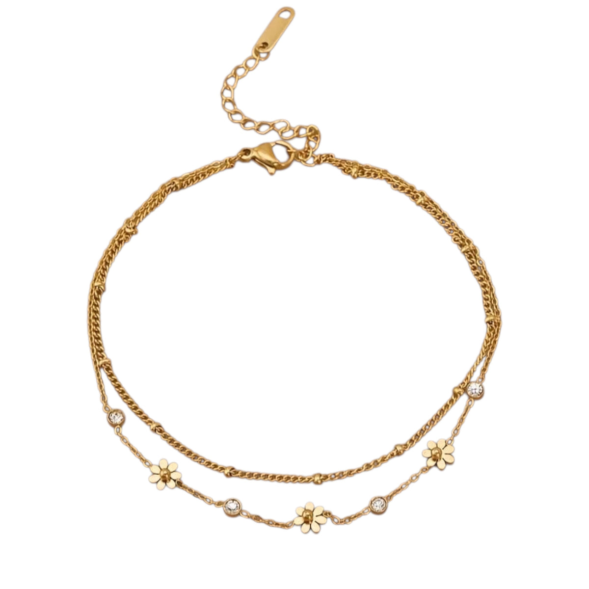 Daisy Layered Bracelet