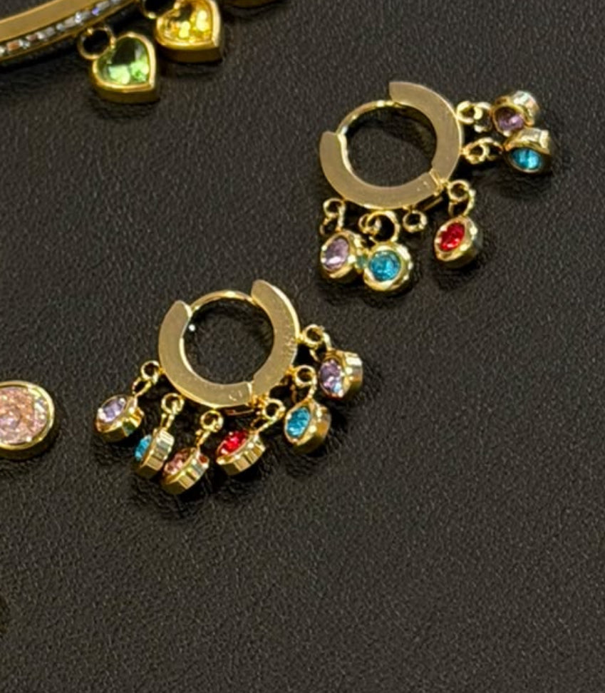 Multi Gemstone Earrings
