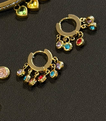 Multi Gemstone Earrings