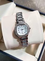 Silver Crystal  Watch