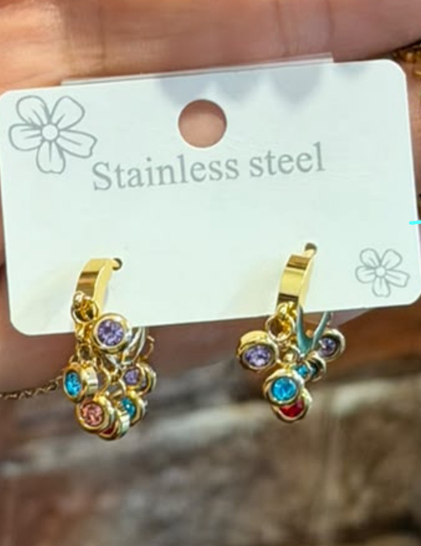 Multi Gemstone Earrings