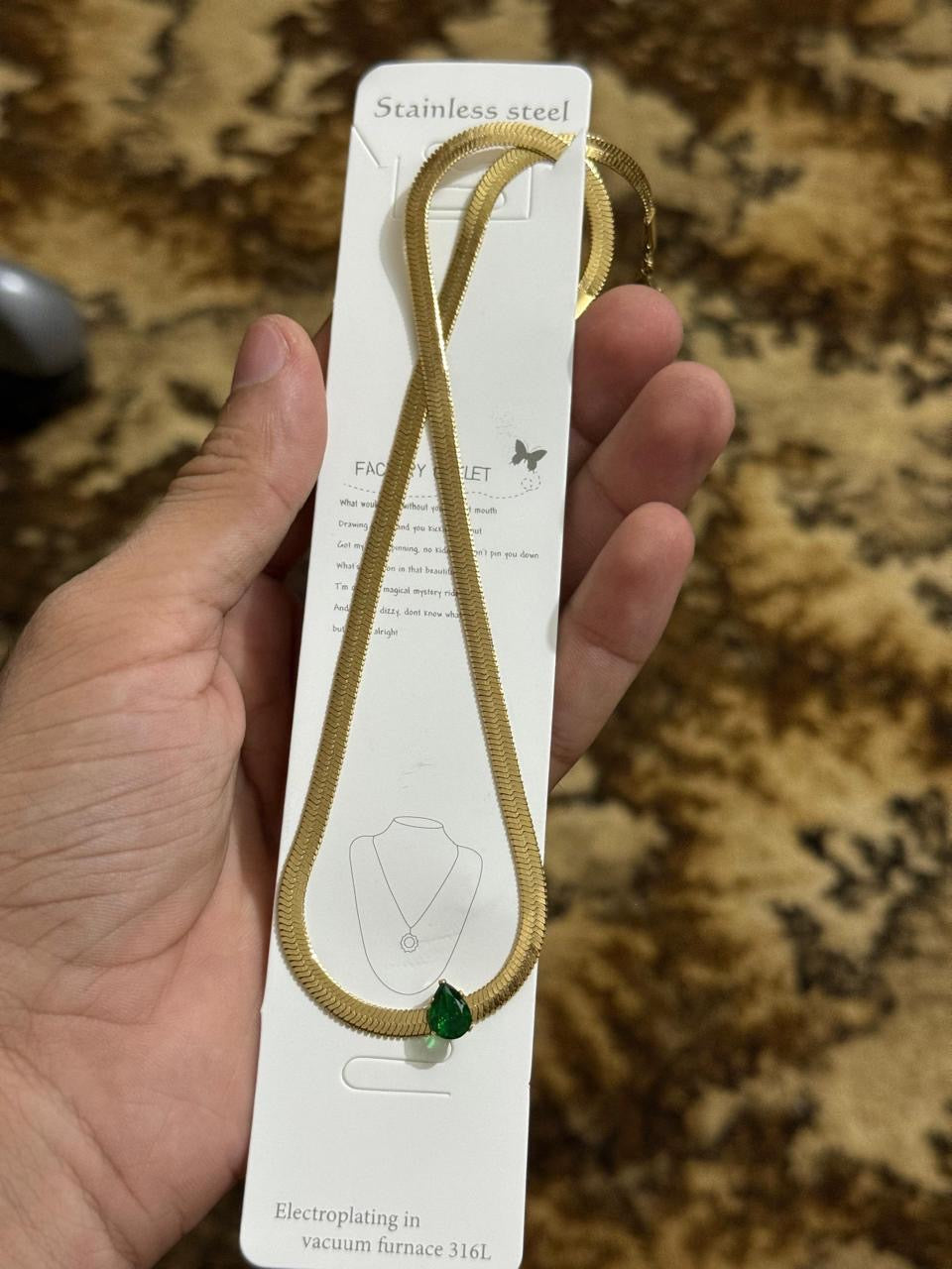 Snake Stone Necklace