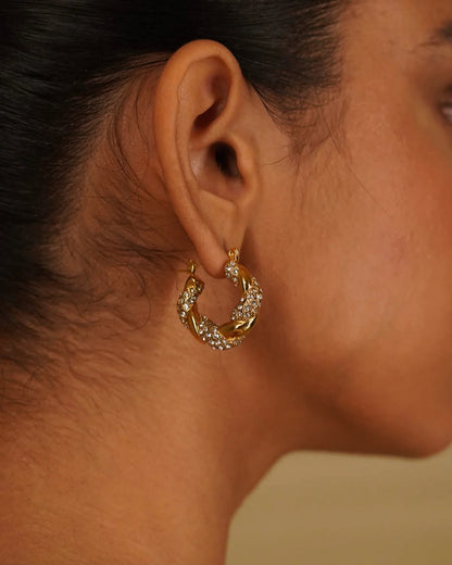 Chunky Stoned Earring