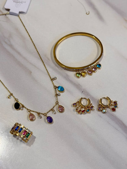 Multi Gemstone Set (adjustable Ring)