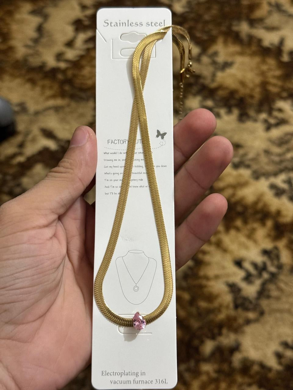 Snake Stone Necklace