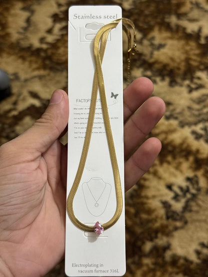 Snake Stone Necklace