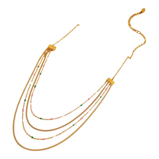 Elegant Multi Layered Necklace