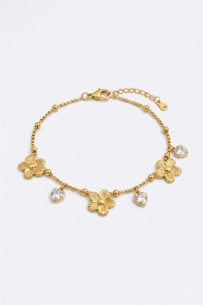 Flower Charm Bracelet
