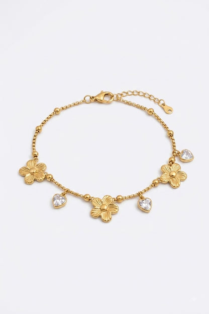 Flower Charm Bracelet