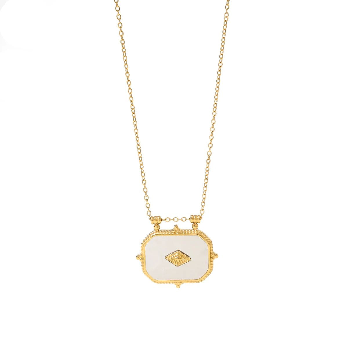 Retro Geometric Necklace
