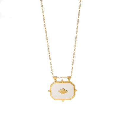 Retro Geometric Necklace