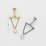 18k Helix/Tragus Dangle Earring