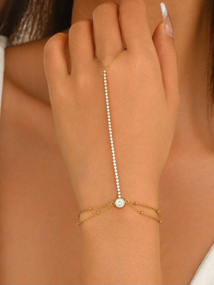 Hand Chain Stoned