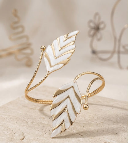 White Leaf ArmCuff
