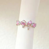 Trending bow  adjectable ring