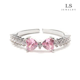 Trending bow  adjectable ring
