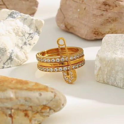 Safety pin  ring
