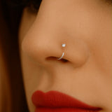 New  one stone nose ring