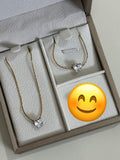 Heart necklace and breclate