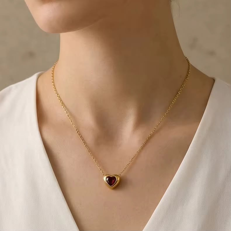 Stoned Heart Pendant