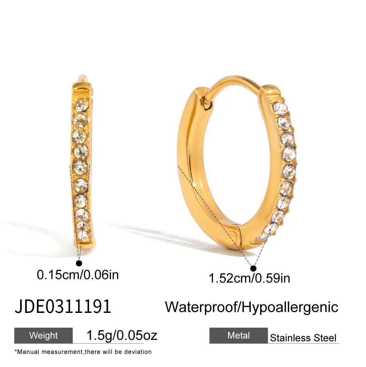 Elegant Stoned Earrings