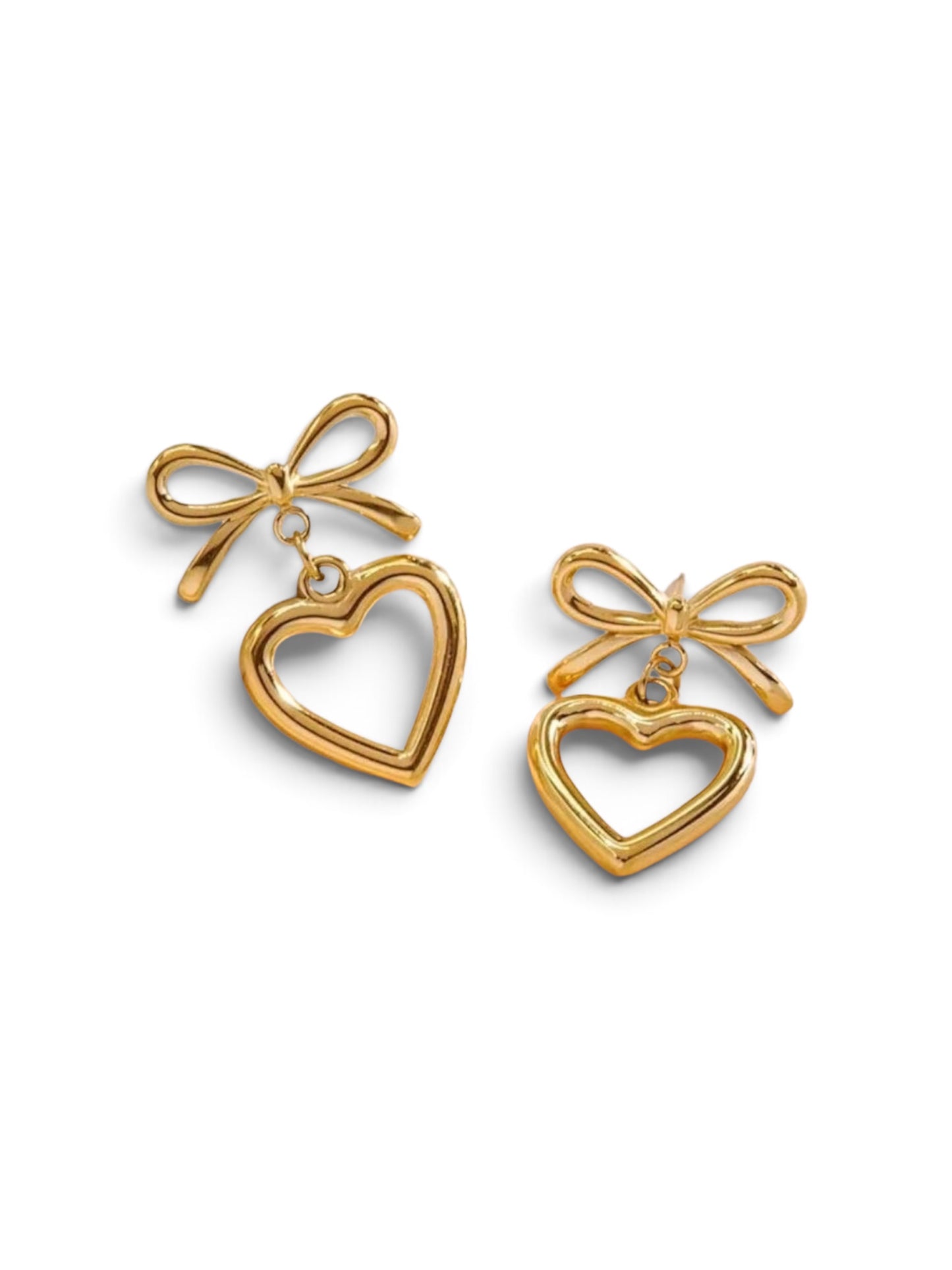 Bow Heart Earring