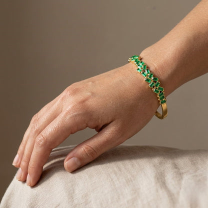 Emerald Gemstone Handcuff