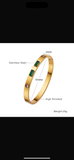 Emerald zarooo stone handcuff