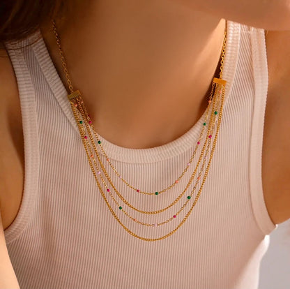 Elegant Multi Layered Necklace