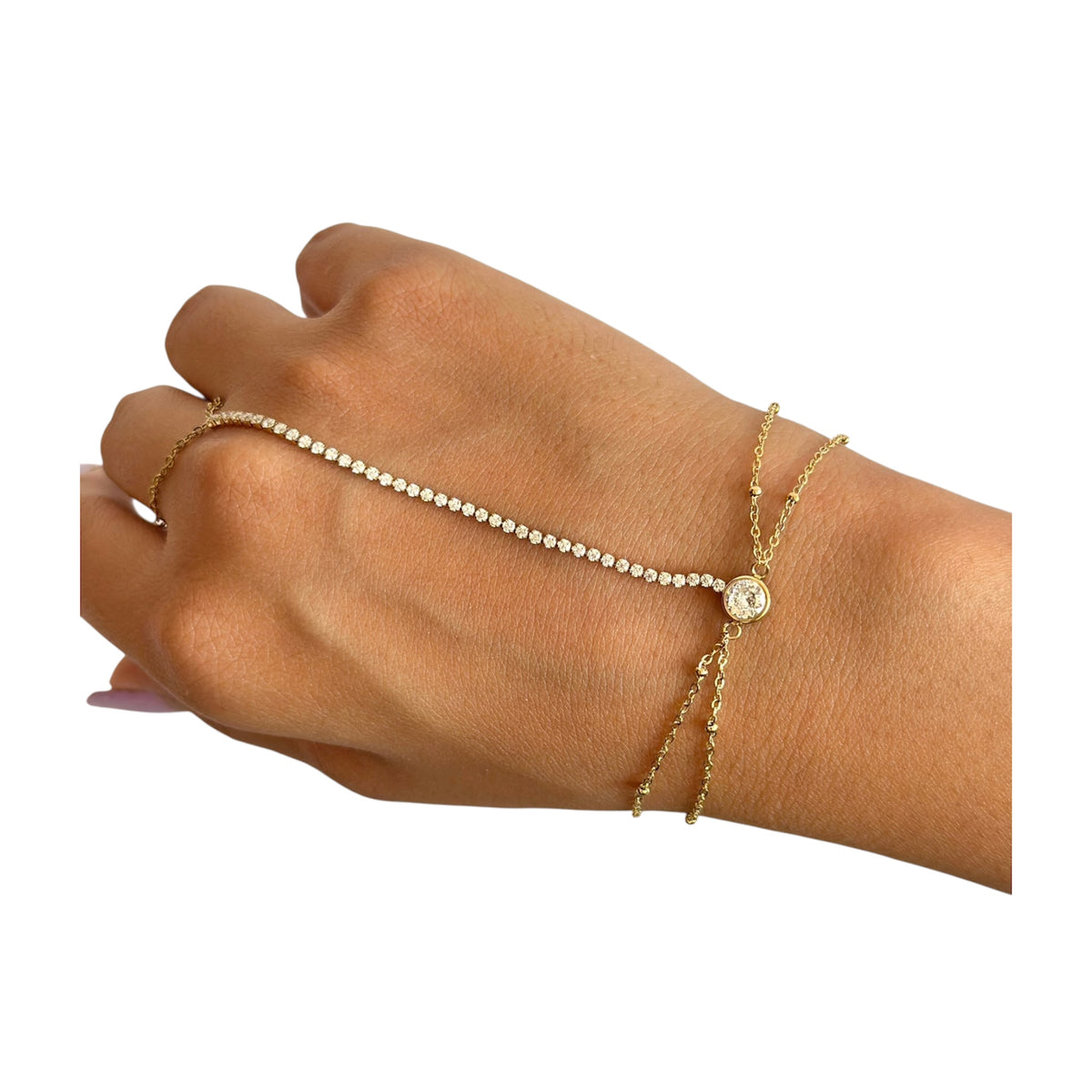 Hand Chain Stoned