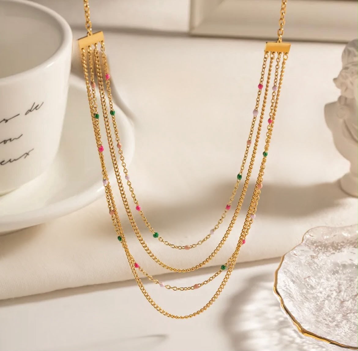 Elegant Multi Layered Necklace