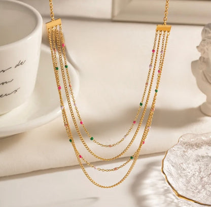 Elegant Multi Layered Necklace